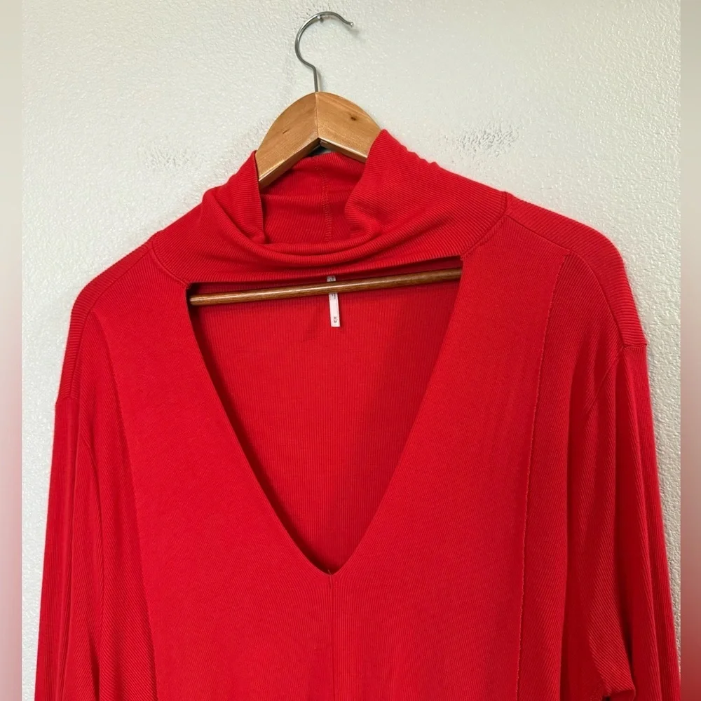 Free People Free People Uptown turtleneck tunic top Medium